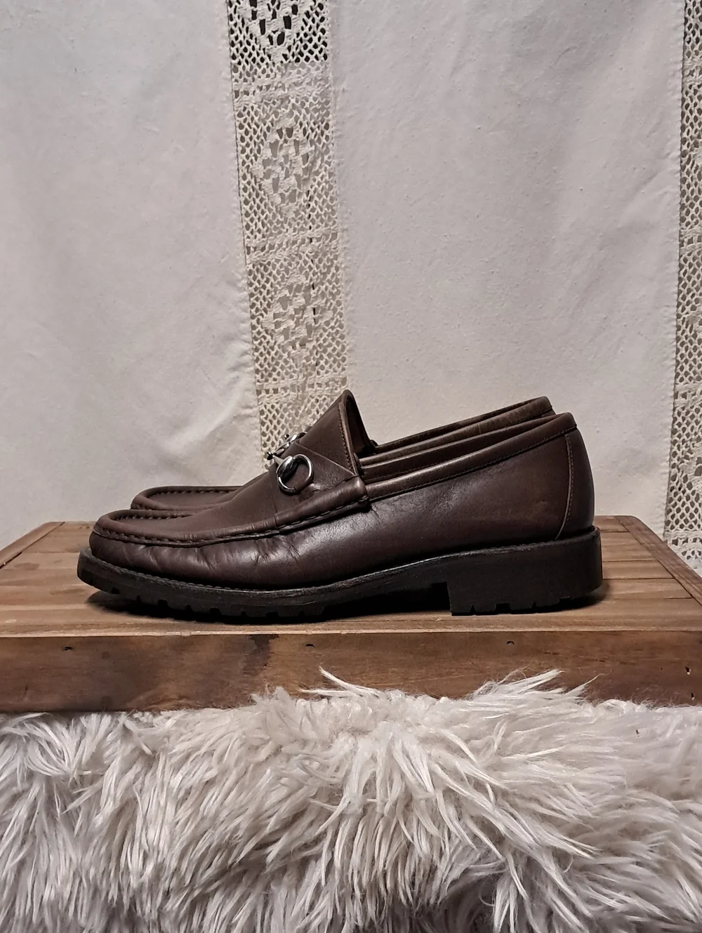 Vintage Gucci Men's Horsebit 1953 Leather Loafers Size 10.5 UK Or 11.5 US